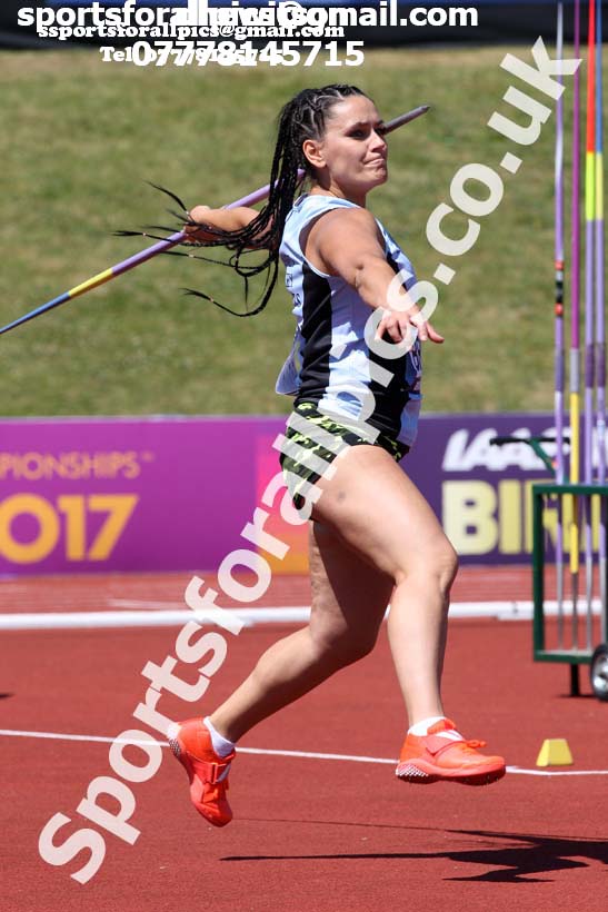 Womens javelin, World Championship Team Trials, Alexander Stadium, Birmingham